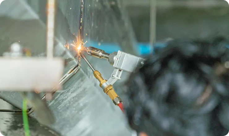 Powder-coated finish